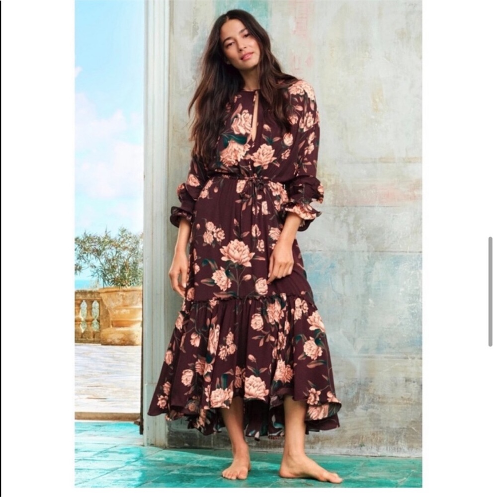 Johanna Ortiz at H&M ruffle midi dress